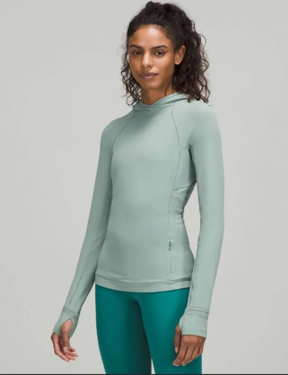 Lululemon It’s Rulu Run Long Sleeve Hoodie 4 Misty Glade Green Top Shirt